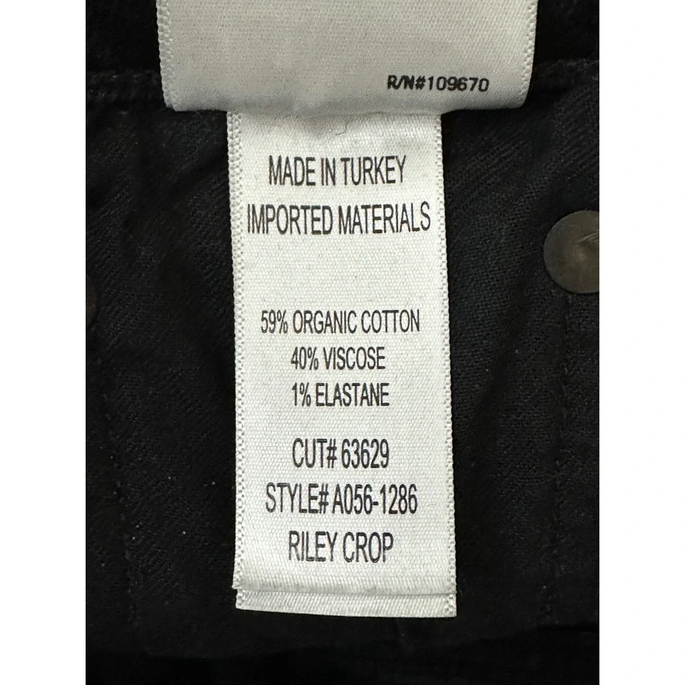 Agolde Black High-Rise Frayed Hem Jean Shorts